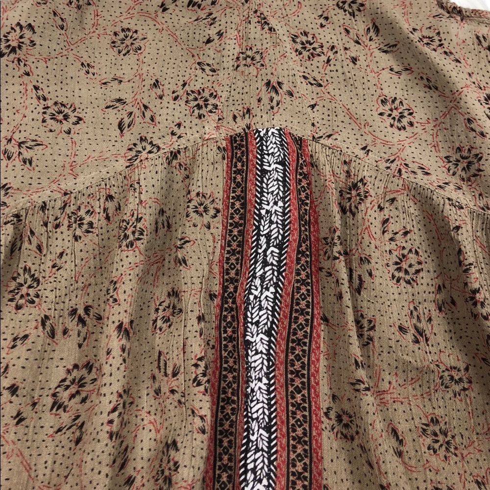 Free People | Boho Floral Tank Top Blouse Size L - Picture 8 of 8